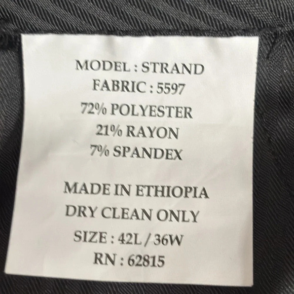 The Savile Row Strand Suit Pants in Blue - NWOT - Size 36 Waist (Pants Only) - Picture 4 of 4